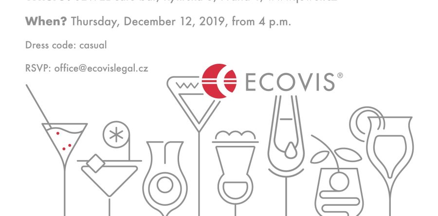 Pozvánka na vánoční večírek ECOVIS 12.12.2019